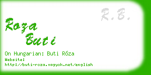 roza buti business card